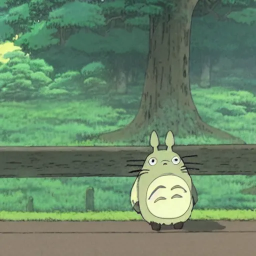 Prompt: a still of totoro in studio ghibli's Only Yesterday 1991 animation by Dice Tsutsumi, Makoto Shinkai, Studio Ghibli