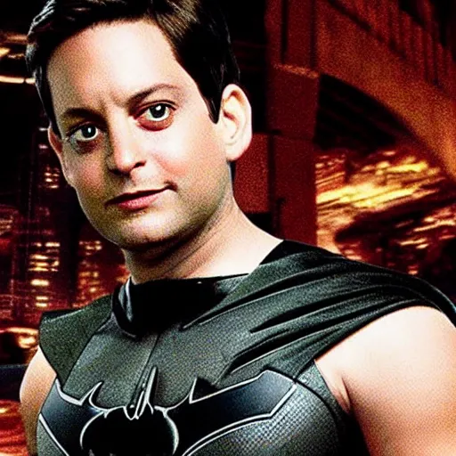 Image similar to Tobey Maguire as Batman