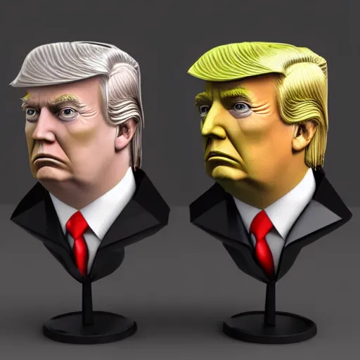 Image similar to donald trump 3 d model