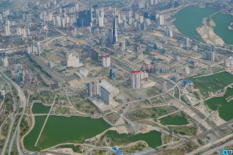 Prompt: Pyongyang if it was a South Korean city, highly detailed