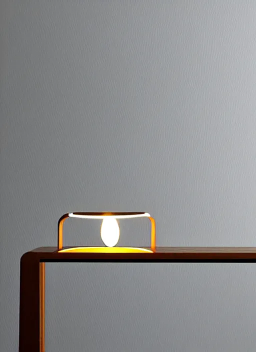 Prompt: a desk light designed by vera liskova