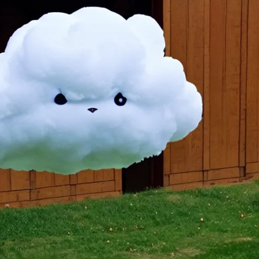 Image similar to a cloud in the shape of pikachu