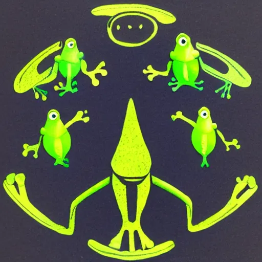 Image similar to frog spaceship