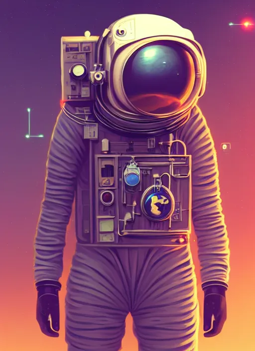 Prompt: steampunk astronaut by beeple