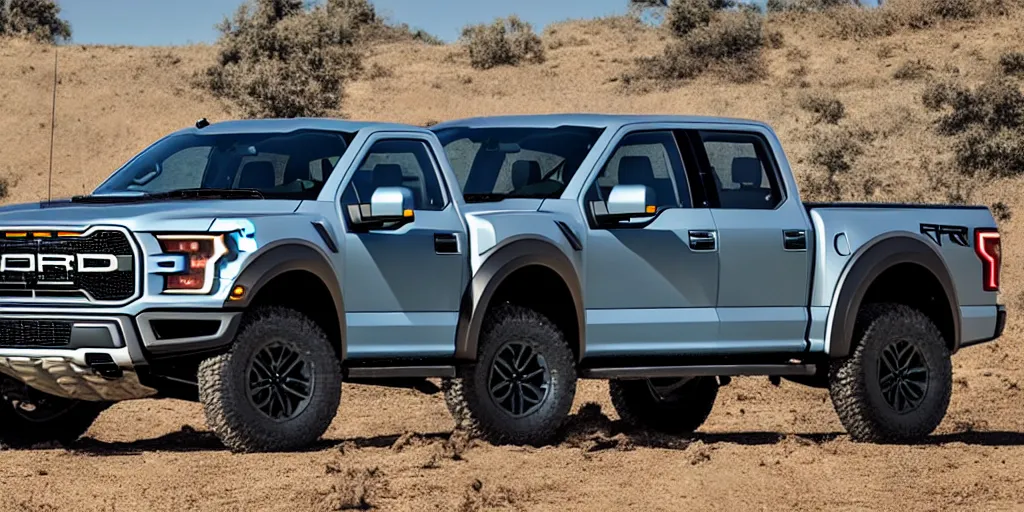 Image similar to “2022 Ford F-150 Raptor SUV, 4K, ultra realistic”