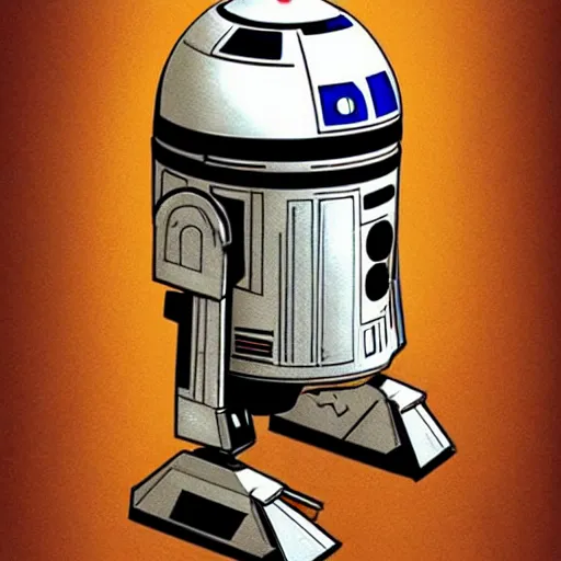 Prompt: Star wars droid concept art