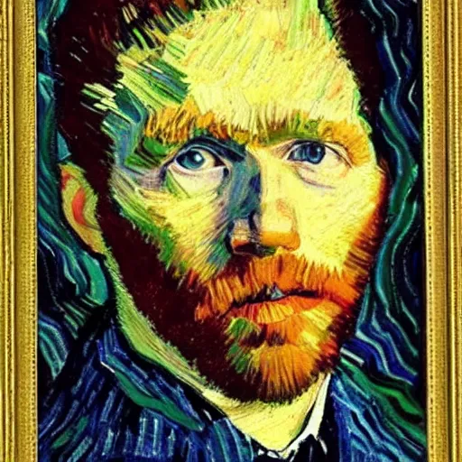 Image similar to james spader, portrait, van gogh, art,