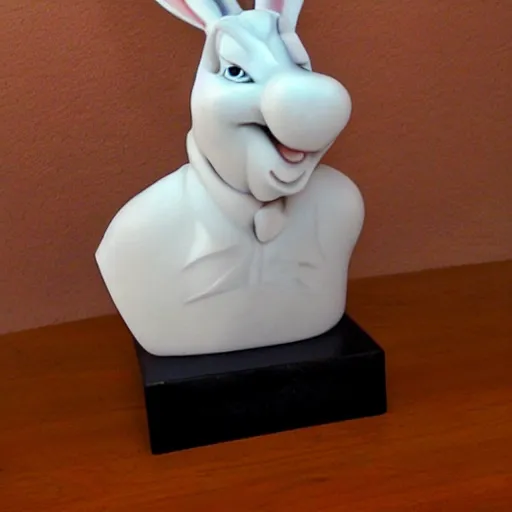 Image similar to marble bust of bugs bunny