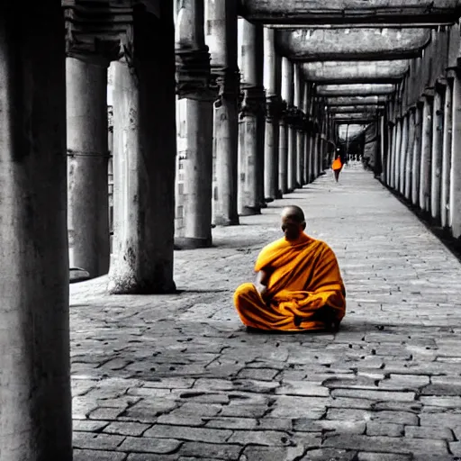 Prompt: monk in berlin