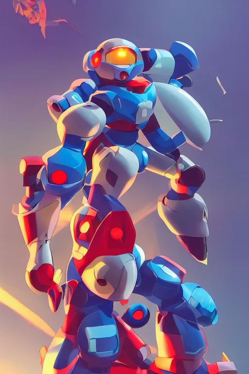 Prompt: hero 3 d megaman x zero rockman 2 0 2 2 switch game boss robot ninja mask helmet legacy collection fanart artsation, art gta 5 comics, behance hd by jesper ejsing, by rhads, makoto shinkai and lois van baarle, ilya kuvshinov, rossdraws global illumination ray tracing