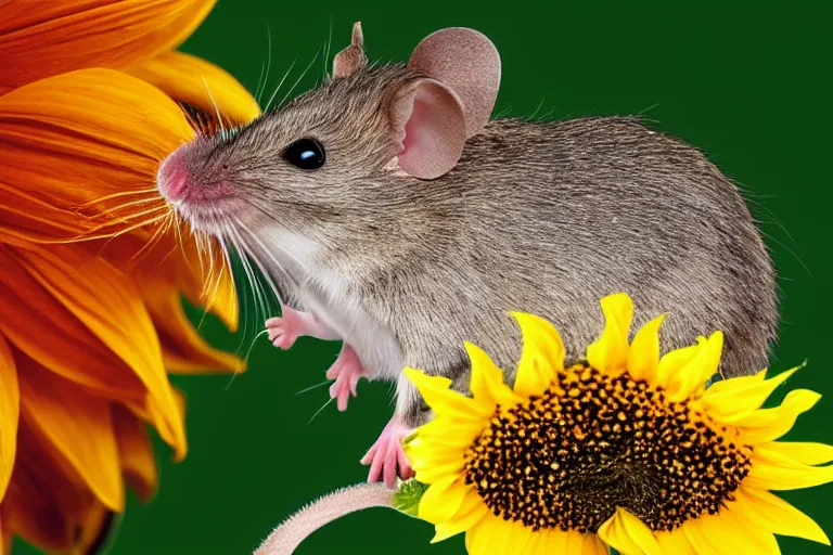 Prompt: a mouse spitting out a sunflower seed, photograph highly detailed