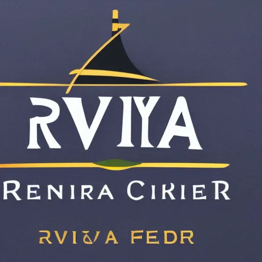 Prompt: restaurant logo for Riviera