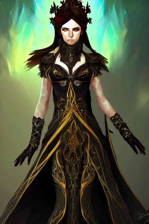 Prompt: Elementalist of Guild Wars 2, concept art, close-up, digital art, elegant