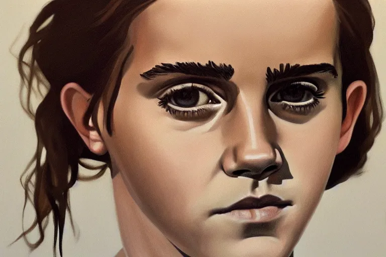 Image similar to portrait of emma watson artwork by tim eitel