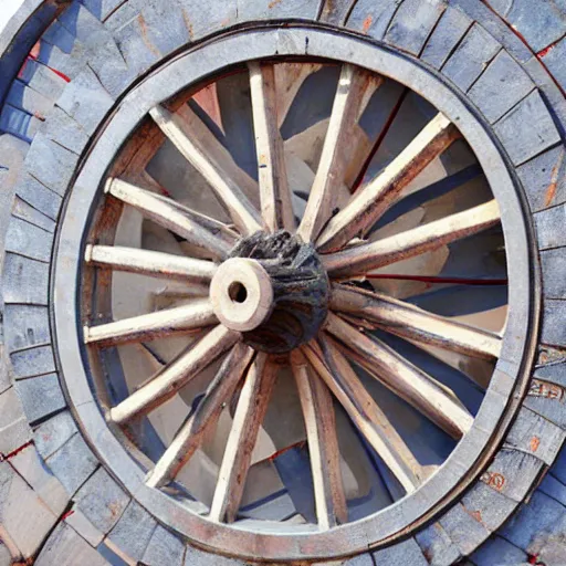 Image similar to symbol of a ship wheel