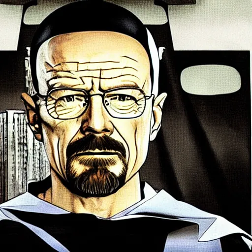 Image similar to Walter white as Batman