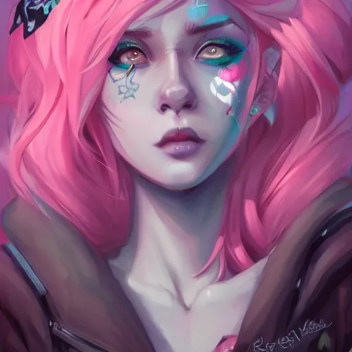 Prompt: a portrait of a beautiful punkrock girl, art by lois van baarle and loish and ross tran and rossdraws and sam yang and samdoesarts and artgerm, digital art, highly detailed, intricate, sharp focus, Trending on Artstation HQ, deviantart, unreal engine 5, 4K UHD image