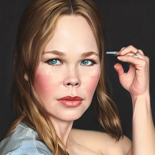 Prompt: a portrait of michelle phillips from mama's and the pappas urban motifs, intricate, elegant, highly detailed, digital painting, trending on artstation, concept art, smooth sharp focus, illustration, art by artgerm and greg rutkowski