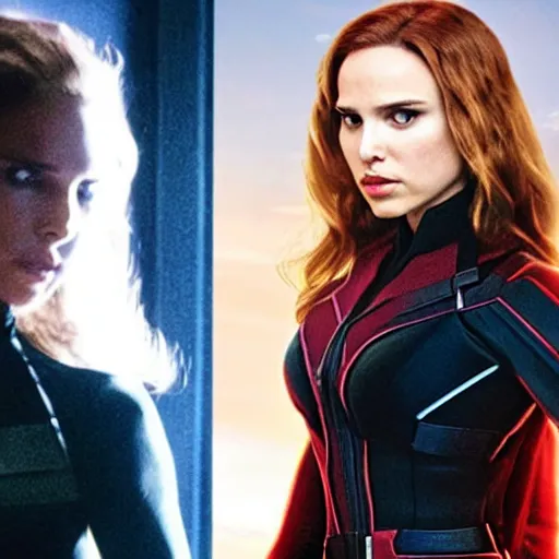 Image similar to natalie portman as black widow