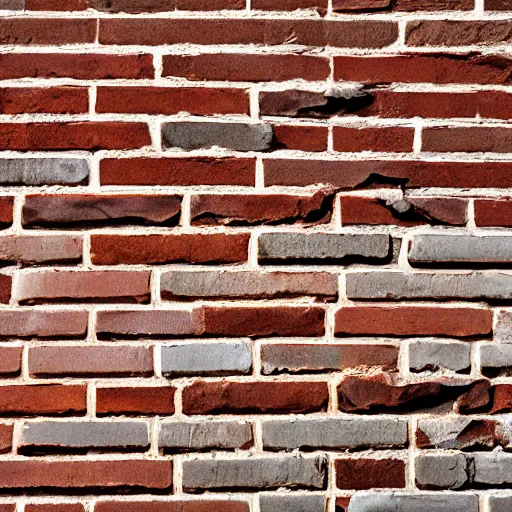 Image similar to base color texture of a brick wall, head - on photo, flat lighting