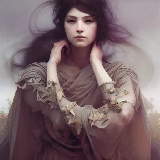 Prompt: Portrait of DataUnion Protocol - TOGETHER is more by Ayami Kojima and Ruan Jia and Mandy Jurgens and Artgerm and william-adolphe bouguereau