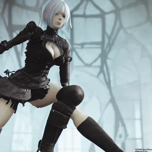 Prompt: kaine from nier ,highly detailed, 4k, HDR, award-winning photo