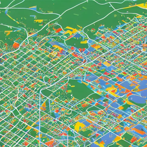 Prompt: city map of flagstaff Arizona showing all the neighborhoods