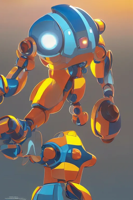 Image similar to metabots medabots medarotto medarot robot minimalist comics, behance hd by jesper ejsing, by rhads, makoto shinkai and lois van baarle, ilya kuvshinov, rossdraws global illumination ray tracing hdr radiating a glowing aura