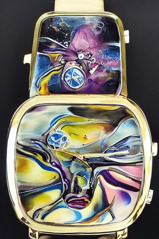 Image similar to salvador dali melted watch