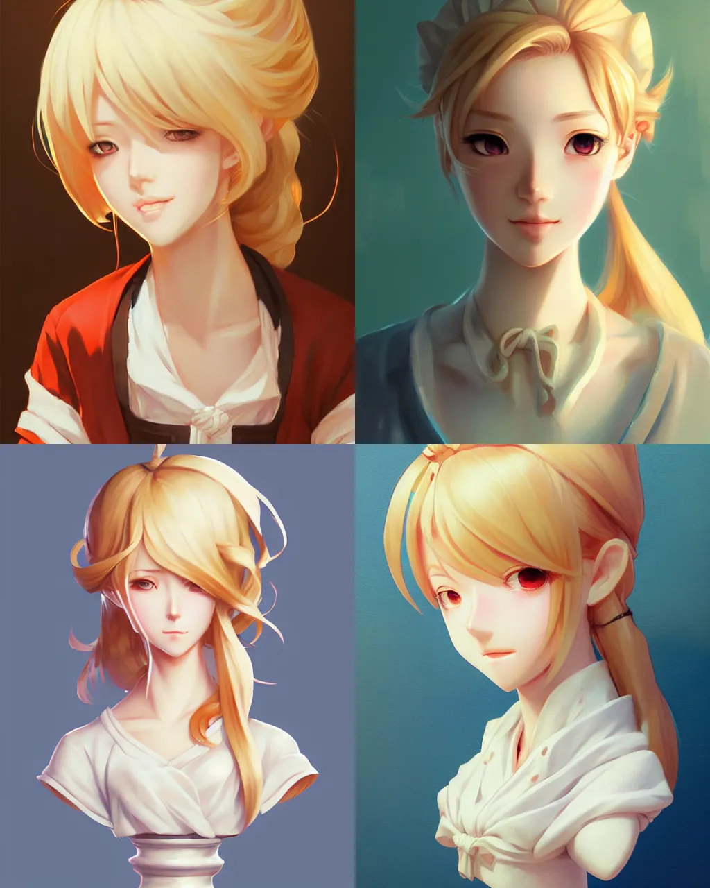 Soft Anime Girl Hair (Blonde)