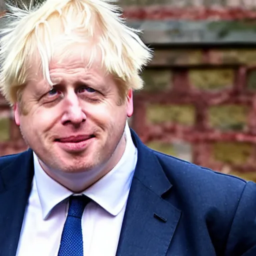 Prompt: Boris Johnson being dumped from the love island villa