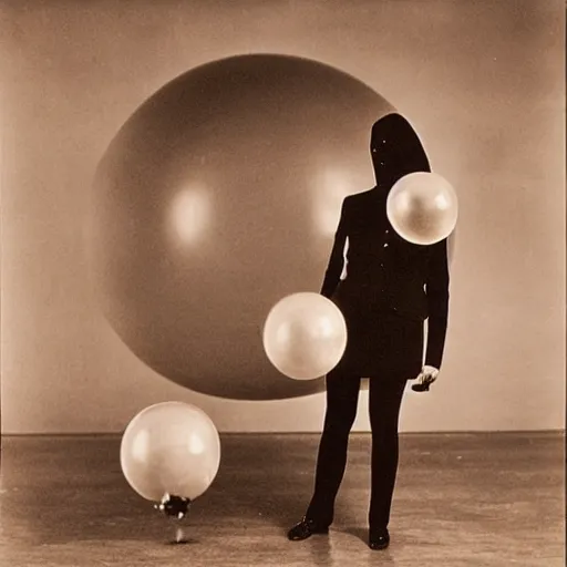 Image similar to leonora carrington storm thorgerson max ernst bubble baloon