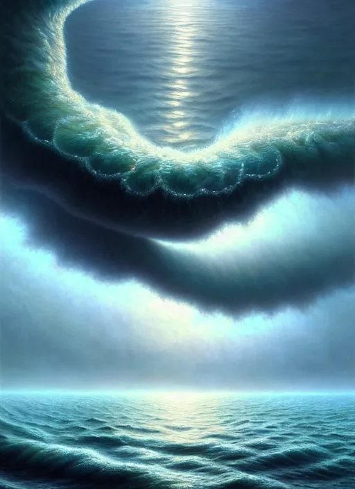 Prompt: A hyper-detailed 3d render like a Oil painting of the Ocean’s dream of The Upward Spiral, surrealism!!!!! surreal concept art, lifelike, photorealistic, digital painting, aesthetic, smooth, sharp focus, Artstation HD, by Greg Rutkowski, Chris Tulloch McCabe, Valentina Remenar and Asher Duran,