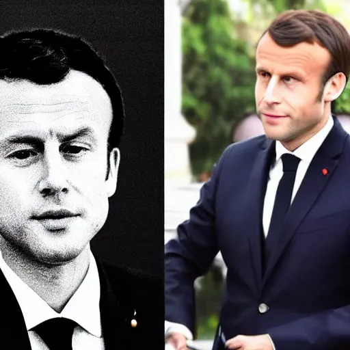 Image similar to macron as a chinese man