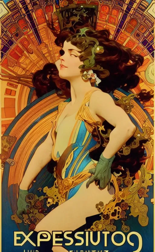 Image similar to exquisite imaginative scifi poster art, movie art, by lucusfilm, weta studio, alphonso mucha, james jean, frank frazetta, 8 k, denoised, sharp, crisp, high quality, cinematic