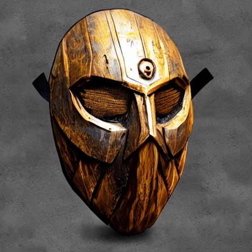 Image similar to dark souls wooden mask