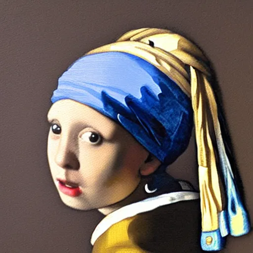 Prompt: painting of boy with a Pearl Earring