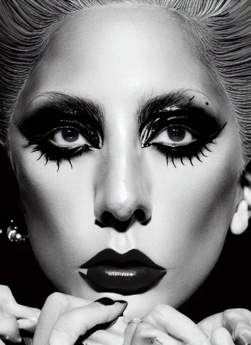 Image similar to lady gaga by nick knight, born this way, born this way album, album photohoot, showstudio, red weapon 8 k s 3 5, cooke anamorphic / i lenses, highly detailed, cinematic lighting