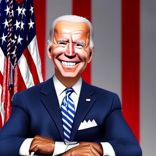 Image similar to joe biden as a character in a pixar movie