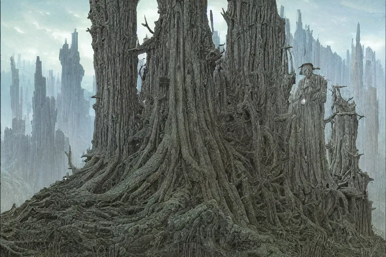 Prompt: intricate, 3 d, borehole, style by caspar david friedrich and wayne barlowe and ted nasmith.