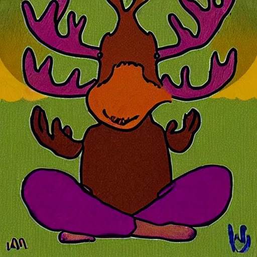 Prompt: i'm a metta ( meditation ) moose. i want to bring flourishing to the stars