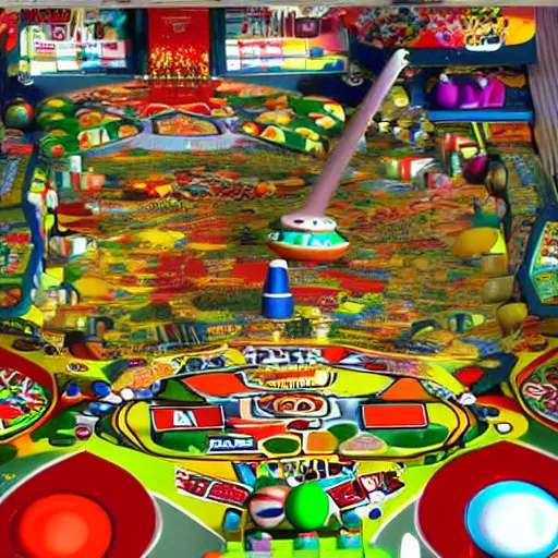 Image similar to katamari damacy pinball playfield