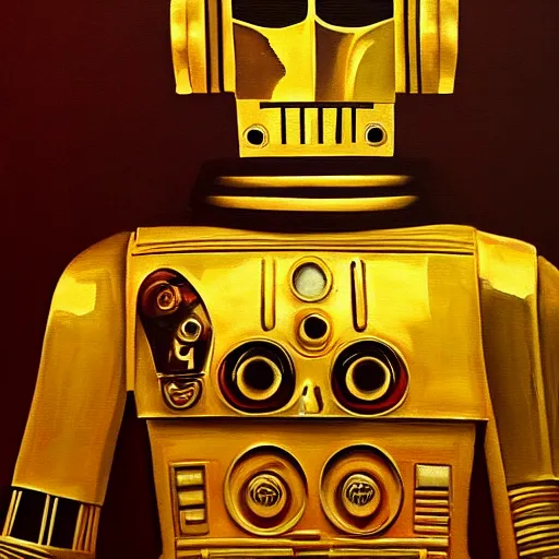 Image similar to painting of c - 3 p 0, cg society