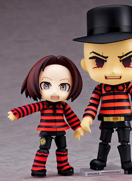 Image similar to freddy krueger, an anime nendoroid of freddy krueger, figurine, detailed product photo