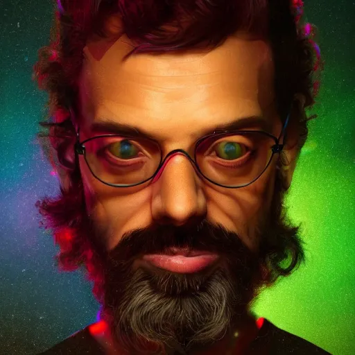 Prompt: terence McKenna modeling seductively with psychedelic mushrooms, psychedelic, cinematic lighting, dramatic, octane render, full body, trending on artstation, perfect facial symmetry, bokeh, 8k, hyper detailed