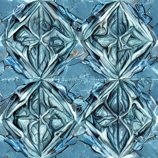 Image similar to hand painted ice dungeon texture with perfect details, symmetry, digital art