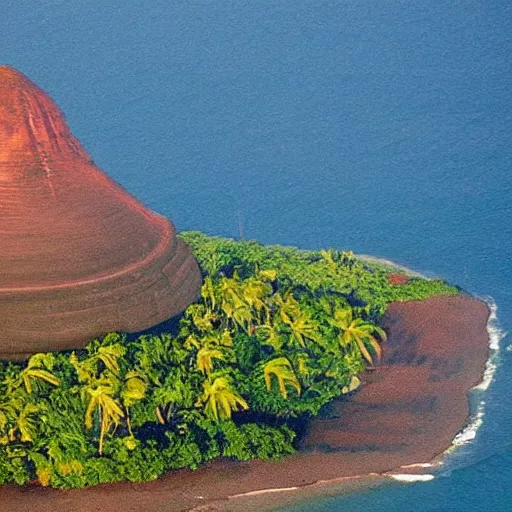 Image similar to TC's chopper over chinaman's hat, magnum PI