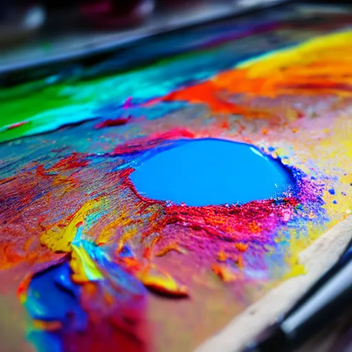 Prompt: Paint Pour, detailed, 8k hd dof