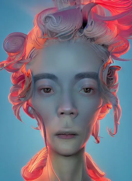 Image similar to colourful caricature - 3 d vfx art - of the sun, art style by james jean & hsiao - ron cheng, character concept art, unreal engine render, digital illustration, sharp, intricate detail, volumetric light, ray tracing, soft light, symmetric, pinterest, artstation, behance,