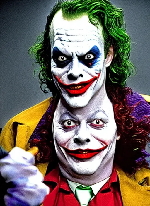 Prompt: Tim Curry as the Joker
